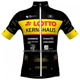 Wielershirt 2023 Lotto-Kern Haus Geel Zwart